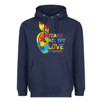 Navy Autism Teach Accept Understand Love Heavyweight Hoodie - CowhideDigitalArt
