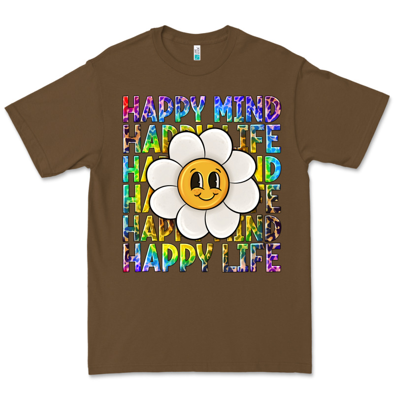 Happy Mind Happy Life Premium Tee by NancyCooperArtShop | Teevron