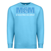 Ocean Blue lil autism mom Premium Sweatshirt - CowhideDigitalArt