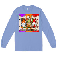 Colony Blue Happy Hallothanksmas gnomes Long Sleeve Tee - texasbilliewilder