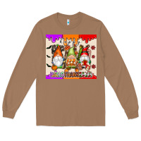 Toasted Coconut Happy Hallothanksmas gnomes Long Sleeve Tee - texasbilliewilder