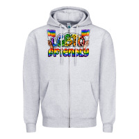 Heather Grey lgbtq friendly pride Zipper Hoodie - FaDigitalArtStudio
