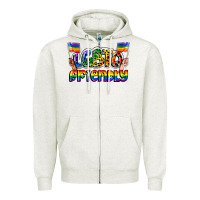 Oatmeal Heather lgbtq friendly pride Zipper Hoodie - FaDigitalArtStudio