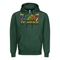 Sports Green lgbtq friendly pride Zipper Hoodie - FaDigitalArtStudio