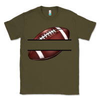 Army Green football name frame Classic Tee - BarkalooDesign