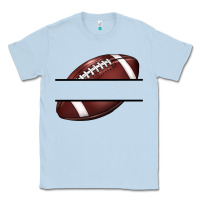 Dusty Blue football name frame Classic Tee - BarkalooDesign