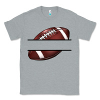 Heather Grey football name frame Classic Tee - BarkalooDesign