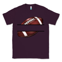 Plum football name frame Classic Tee - BarkalooDesign