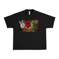 Black Peace Love Christmas Urban Heavy Tee - Bettercallsaul
