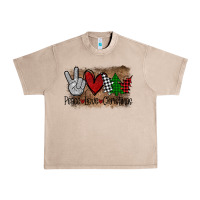 French Oak Peace Love Christmas Urban Heavy Tee - Bettercallsaul
