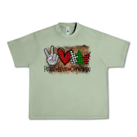 Oil Green Peace Love Christmas Urban Heavy Tee - Bettercallsaul