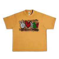Peanut Butter Peace Love Christmas Urban Heavy Tee - Bettercallsaul