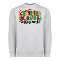 Heather Grey certified nursing assistant Heavyweight Sweatshirt - CowGirlArtShop
