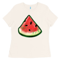 Bone watermelon sliece Ladies Tee - Jasminsmagicworld