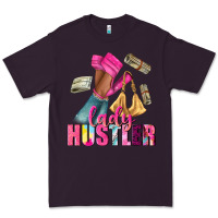 Plum lady hustler afro high heels Premium Tee - NancyCooperArtShop