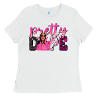 White pretty dope afro woman Ladies Tee - NancyCooperArtShop