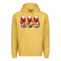 Antique Gold pride wine cups Premium Hoodie - FaDigitalArtStudio