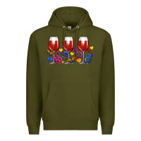 Pride Wine Cups Premium Hoodie | Teevron