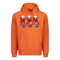 Carrot pride wine cups Premium Hoodie - FaDigitalArtStudio