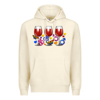 Sandshell pride wine cups Premium Hoodie - FaDigitalArtStudio