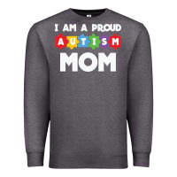 Charcoal Heather LIL Autism Mom Premium Sweatshirt - CowhideDigitalArt