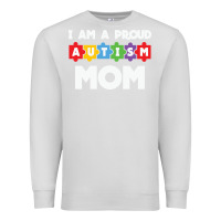 Dove Grey LIL Autism Mom Premium Sweatshirt - CowhideDigitalArt