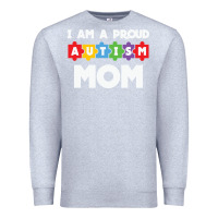 Heather Grey LIL Autism Mom Premium Sweatshirt - CowhideDigitalArt