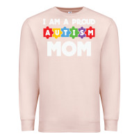 Pale Pink LIL Autism Mom Premium Sweatshirt - CowhideDigitalArt