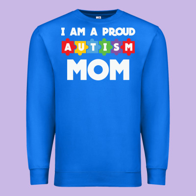 Lil Autism Mom Premium Sweatshirt Designed By Cowhidedigitalart