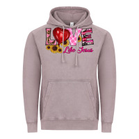 Vintage Zinc valentine's day love like jesus Vintage Hoodie - RanaPortraitStore