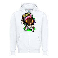 White black gamer girl Zipper Hoodie - FaDigitalArtStudio