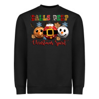 Black balls deep christmas spirit Heavyweight Sweatshirt - CowGirlArtShop