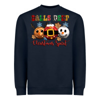 Navy balls deep christmas spirit Heavyweight Sweatshirt - CowGirlArtShop