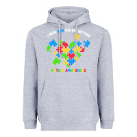 Heather Grey Wear Blue For My Brother Autism Heavyweight Hoodie - CowhideDigitalArt