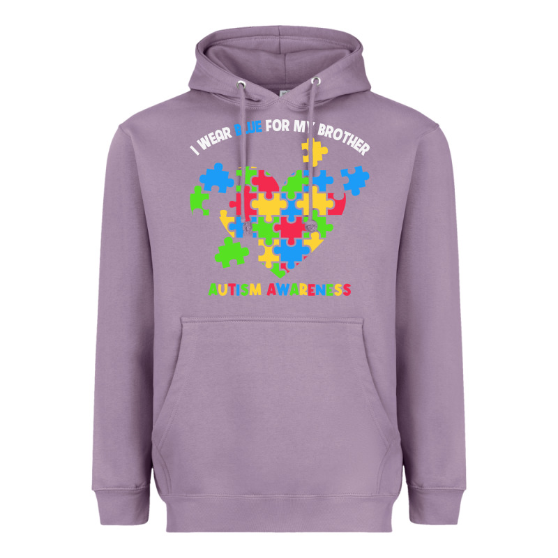 Wear Blue For My Brother Autism Heavyweight Hoodie by CowhideDigitalArt | Teevron