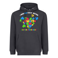 Smoke Wear Blue For My Brother Autism Heavyweight Hoodie - CowhideDigitalArt