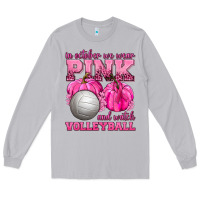 Moon Dust In October We Wear Pink and Watch Volleyball Long Sleeve Tee - texasbilliewilder