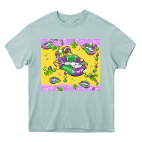 Arona mardi gras lips Heavy Core Tee - MaliasSmallBusiness