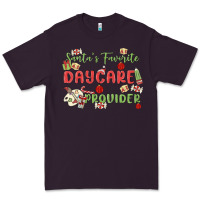 Plum santa's favorite daycare provider Premium Tee - MaliasSmallBusiness