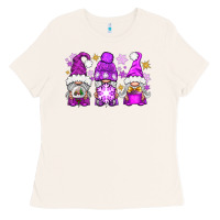 Bone purple winter gnomies Ladies Tee - NancyCooperArtShop