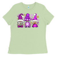 Matcha purple winter gnomies Ladies Tee - NancyCooperArtShop