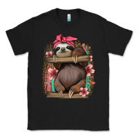 Black cute floral baby sloth Classic Tee - Jasminsmagicworld