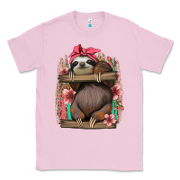 Bubblegum Pink cute floral baby sloth Classic Tee - Jasminsmagicworld
