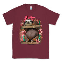 Burgundy cute floral baby sloth Classic Tee - Jasminsmagicworld