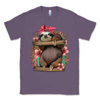 Lavender cute floral baby sloth Classic Tee - Jasminsmagicworld