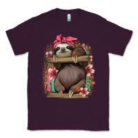 Plum cute floral baby sloth Classic Tee - Jasminsmagicworld
