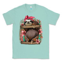 Seafoam cute floral baby sloth Classic Tee - Jasminsmagicworld