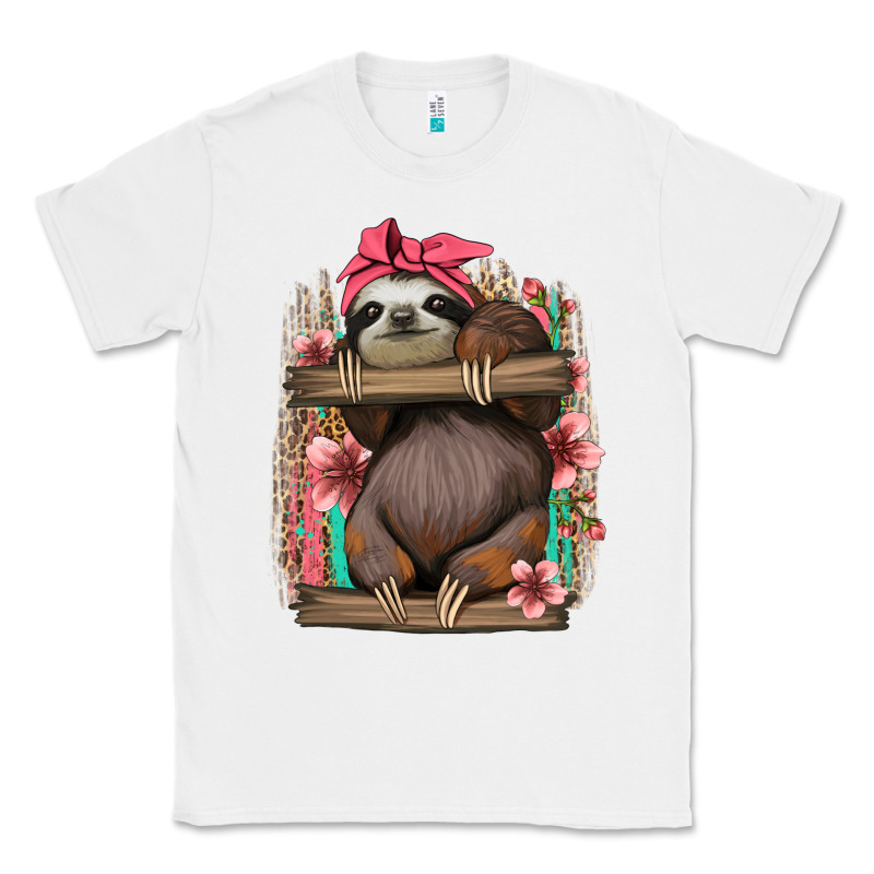 Cute Floral Baby Sloth Classic Tee by Jasminsmagicworld | Teevron
