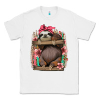 White cute floral baby sloth Classic Tee - Jasminsmagicworld