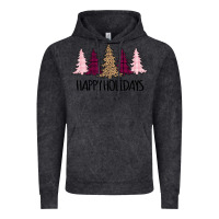 Vintage Black Happy Holidays Tree Vintage Hoodie - Bettercallsaul